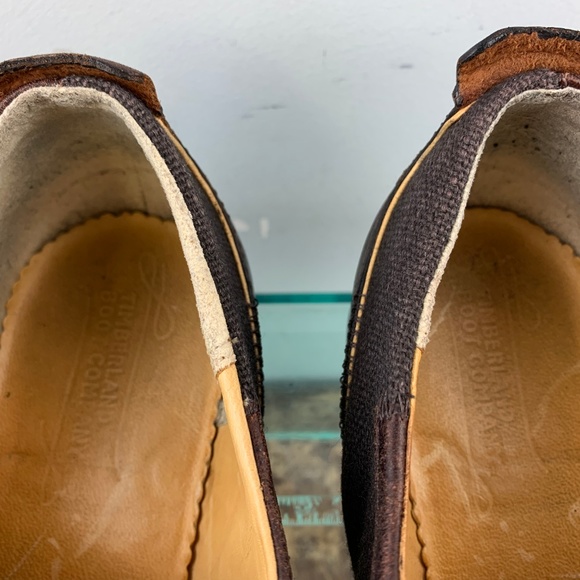 Timberland Boot Co. Tackhead Brown Wingtip Shoes 7 - Picture 5 of 8